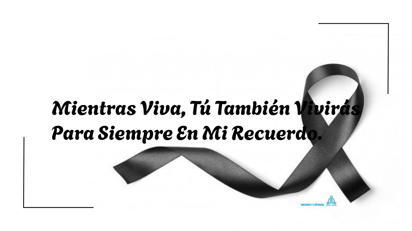 Mientras Viva, Tú También Vivirás Para Siempre En Mi Recuerdo. - 2025